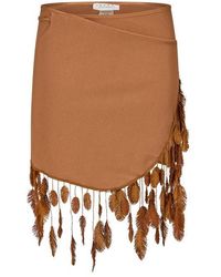 ISABEL BEACHWEAR - Plumage Mini Skirt - Lyst