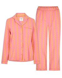 Chelsea Peers - Cotton Long Sleeve Pyjama Set - Lyst