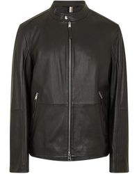 BOSS - Nokuri1 Leather Jacket - Lyst