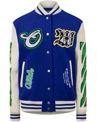 Off-White c/o Virgil Abloh - Bling Varsity Jacket - Lyst