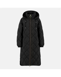 Barbour - Kirkton Diamond Quilted Hooded Long Puffer Jacket - Lyst