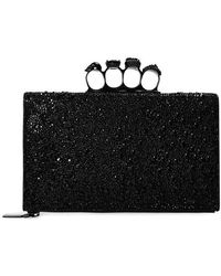 McQueen - Alex Knuckle Flat Clutch Bag - Lyst