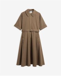 Barbour - Carville Re-Engineered Cotton Check A-Line Dress - Lyst