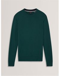 Ted Baker - Merino Blend Crew Neck Jumper - Lyst