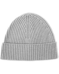 Lacoste - Ribbed Knitted Beanie - Lyst
