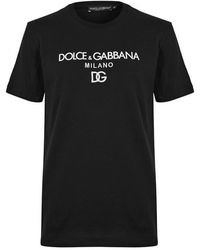 Dolce & Gabbana - Logo Milano T-Shirt - Lyst