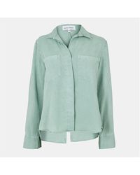 Bella Dahl - Split Back Long-Sleeve Plain Shirt - Lyst