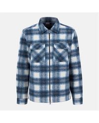 Barbour - Clayton Fleece Check Overshirt - Lyst