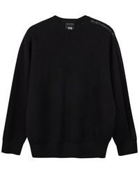 Y-3 - Logo Knit Crewneck Sweater - Lyst