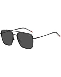 HUGO - Square Aviator Sunglasses - Lyst