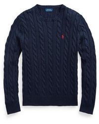 Polo Ralph Lauren - Cable Crew Knit Jumper - Lyst