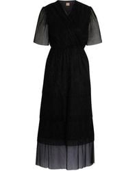 BOSS - Diplissima Wrap Dress - Lyst