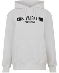 Valentino - Logo Pull Over Hoodie - Lyst