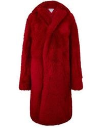 Bottega Veneta - Textured Structured Teddy Coat - Lyst