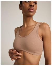 Nudea - Dipped Front Bralette Organic Cotton - Lyst