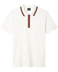 Paul Smith - Zipped Short Sleeve Polo Shirt - Lyst