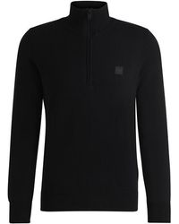 BOSS - Hbo Kanobix 1/4 Zipped Sweater - Lyst