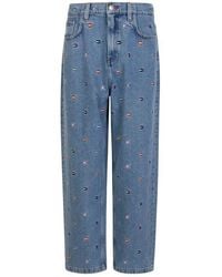 Tommy Hilfiger Mini Flag Embroidered Jeans - Blue