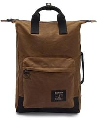 Barbour - Field Waxed Backpack - Lyst