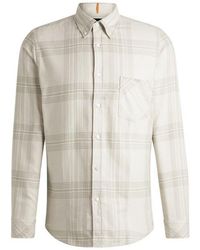BOSS - Rickert M Long Sleeve Patterned Shirt - Lyst