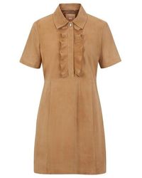 BOSS - Slim-fit Shift Dress - Lyst