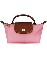 Longchamp - Embossed Le Pliage Original Pouch Bag - Lyst
