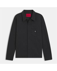 HUGO - Long Sleeve Quarter Zip Up - Lyst