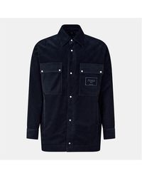 Fendi - Corduroy Cotton Long Sleeve Coach Jacket - Lyst