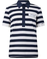 Dolce & Gabbana - Shortsleeve Striped Polo Shirt - Lyst
