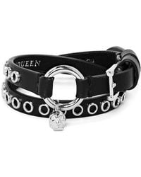 McQueen - Alex Leather Wrp Bra Ld63 - Lyst