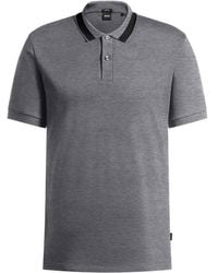 BOSS - Phillipson Cotton Short Sleeve Slim Fit Polo Shirt - Lyst