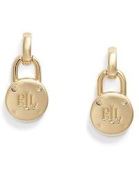 Ralph Lauren - Lauren Ralph Lauren Logo Padlock Drop Earrings - Lyst