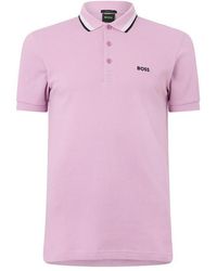 BOSS - Paddy Polo Shirt With Contrast Tipping - Lyst
