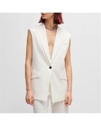 HUGO - Ameya-1 Sleeveless Oversize-Fit Blazer - Lyst