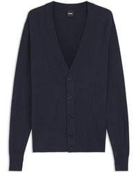 BOSS - Double Breasted Jelso Relaxed-Fit Cardigan - Lyst