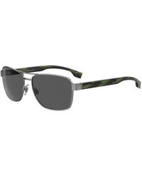 BOSS - Rectangular Round Sunglasses - Lyst