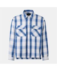 Represent - Season Flannel Oversized Check Long Sleeve Shirt - Lyst