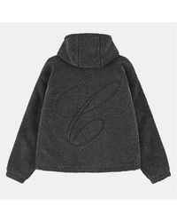 The Couture Club - Sherpa Zipped Bomber Jacket - Lyst