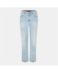 HUGO - Marty Straight Leg Jeans - Lyst