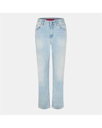 HUGO - Marty Straight Leg Jeans - Lyst