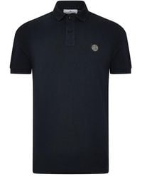 Stone Island - Plain Polo T-shirt - Lyst