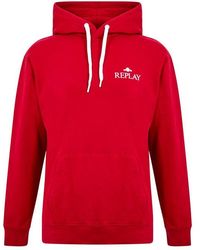 Replay - Small Logo Hoodie - Lyst