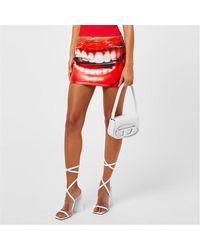 DIESEL - De-Pra-Fsd Photograph-Print Miniskirt - Lyst