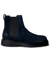 Calvin Klein - Suede Chelsea Boots - Lyst