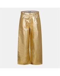 Ganni - Foil Jn Wide Leg Jeans - Lyst