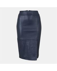 BOSS - Setora Leather Shorts - Lyst
