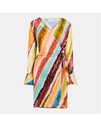 Never Fully Dressed - Sunset Vienna Wrap Dress - Lyst