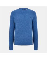 Polo Ralph Lauren - Cotton Wool Crew Neck Jumper - Lyst