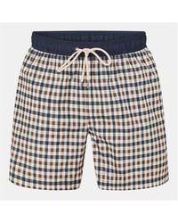 Aquascutum - Beach Iconic Club Check Swim Shorts - Lyst