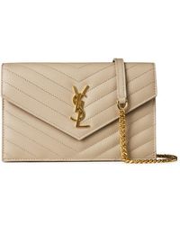 Saint Laurent - Monogram Envelope Crossbody Bag - Lyst